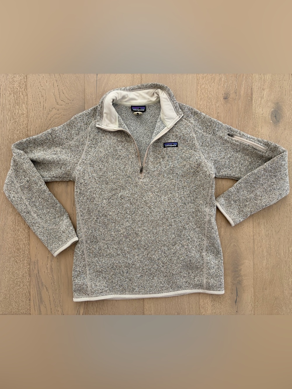 Patagonia Women’s Half-Zip Better Sweater Fleece Pullover - Heather Beige L